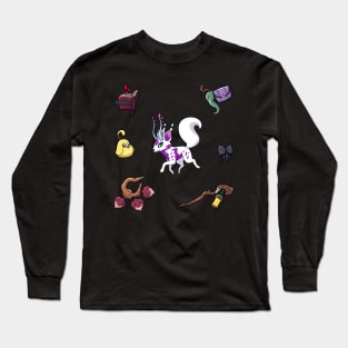 fer.al Kitsune with Song Bird and Eureka Items Long Sleeve T-Shirt